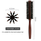 Boar Bristle Round Hair Brush Set Nylon Pin Wooden Handle for Straightening Curling Volumizing Detangling  Salon Styling Tools