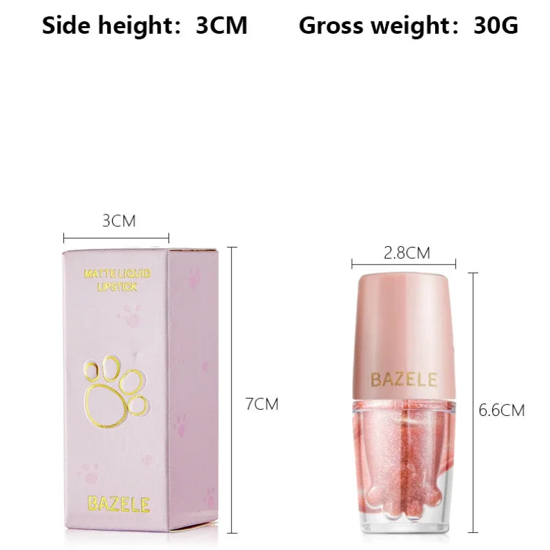 High Quality 14 Color Mirror Pearl Lipstick Lip Gloss Cosmetic Non-stick Cup Moisturizing Shine Glitter LipGloss Lip stick Women