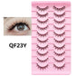 10 pairs Natural Lashes Manga Full Strip Lashes Makeup Bulk Wholesale Dropshipping Eyelash Extension Lashes Anime False Eyelash