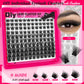 RED SIREN Segmented Individual Cluster Lashes Faux Mink Fluffy Wispy Manga Lash Bundles Self Graft False Eyelash Daily Makeup