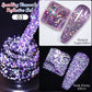 PUENTE 7.5ML Golden Gems Cat Magnetic Gel Nail Polish Pink Brown Blue Colors Golden Glitter Cat Eye Soak Off UV Nail Art Varnish