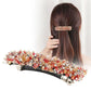 1pc Korean crystal hair clip, spring clip, hair clip at the back of the head, temperament, rhinestone ponytail clip, top clip