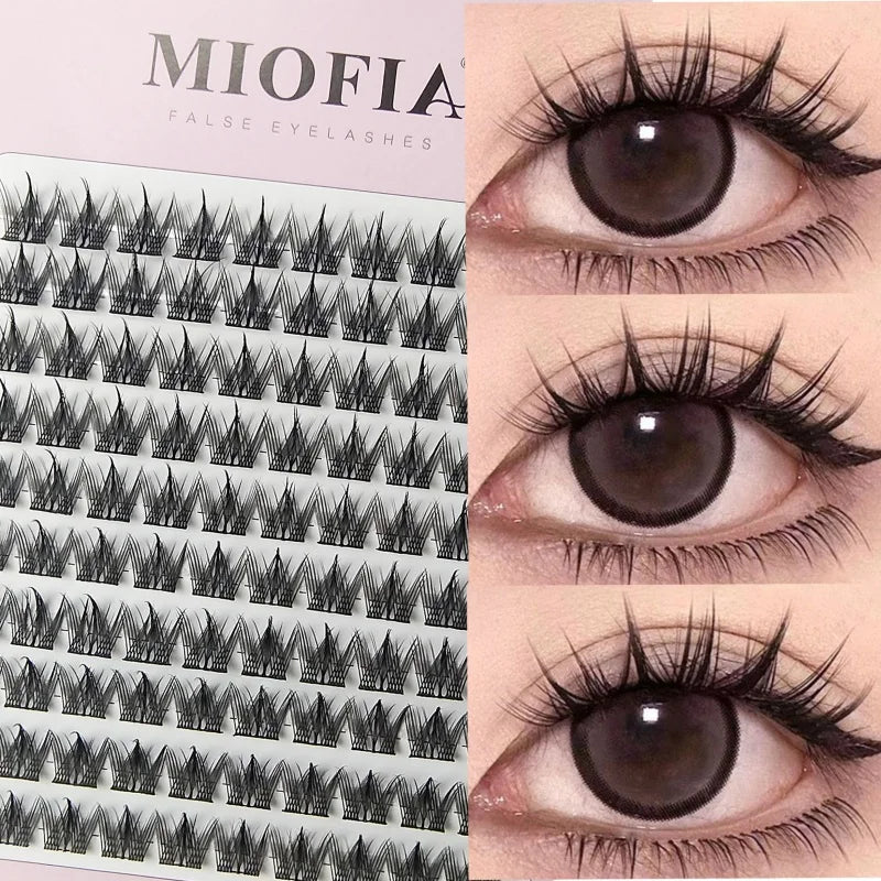 1/box 120 Bundles Mink False Eyelashe Natural Russian 3D laes Individual Eyelash extension cluster makeup tool wholesale lashes
