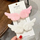 Y2K Sweet Cute Angel Wing Plush Hairpins Korean Girls Hair Clip Accessories Barrettes Hair Clips Headdress Headwear Ornaments