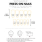 24PCS Red French Pointed Nails Christmas Fake Nails With Snowflake Christmas Hat Design, Artificially Adhered To The Nails