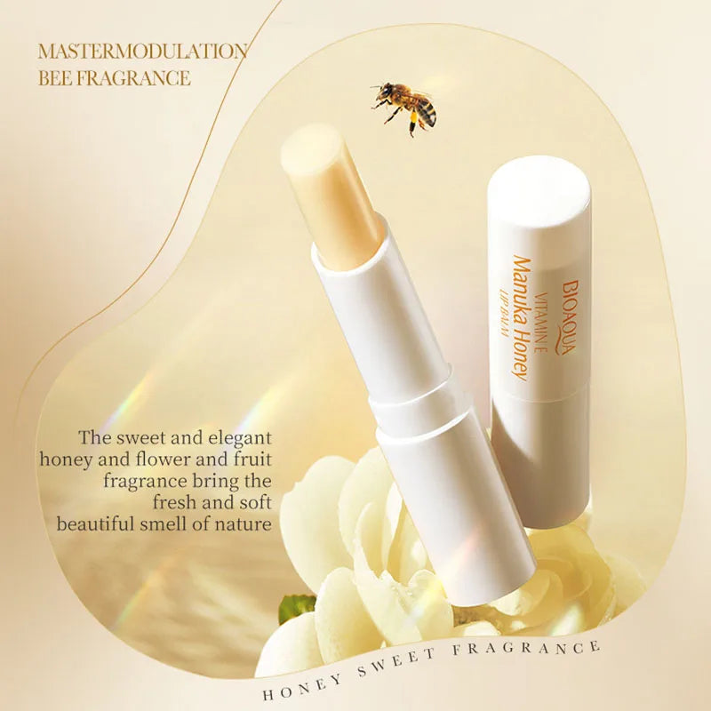 BIOAQUA Vitamin E Honey Lip Balm Moisturizing Anti Cracking Nourishing Nourishing Lipstick Lips Skin Care Products