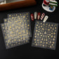 2pcs Gold 3D Christmas Nail Foil Stickers Sparkling Snowflake Christmas Tree Snow Globe Snowflake Nail Slider Xmas Nail Stickers