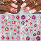 Hipster Pure Purple Pink Flowers Rose Spring Lily Camellia Daisy Jelly Cherry Blossom Magnolia Nail Art Stickers Manicure Decals
