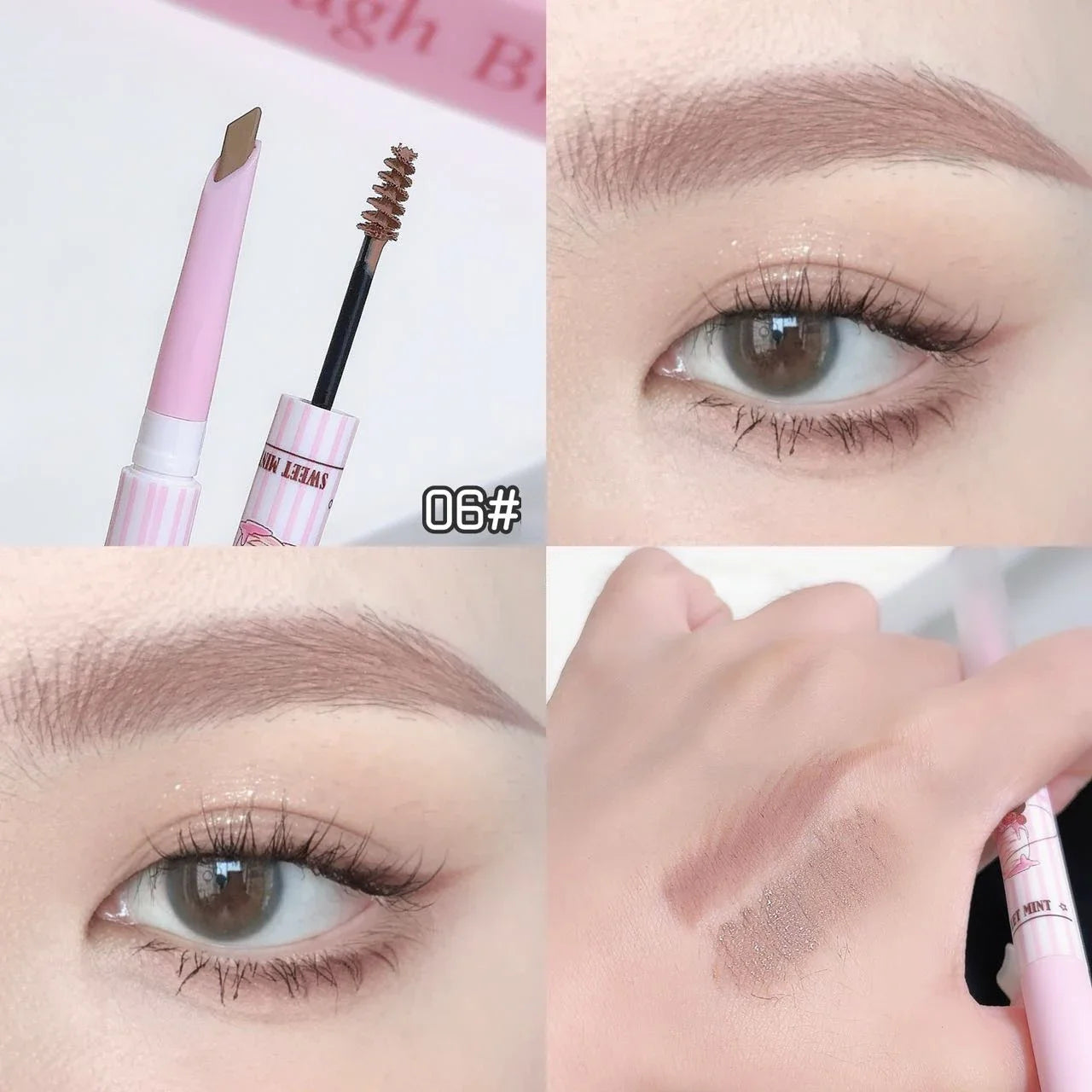 3D Eyebrow Dye Cream Gray Brown Double Head Eyebrow Pencil Long Lasting Waterproof Eye Brow Pen Tint Mascara Enhance Cosmetics