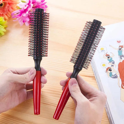 Professional Plastic Round Brush Quiff Roller Curly Hair Comb Hairstyle Massager Hairbrush Dressing Salon Barber Comb New Spiral