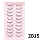 10 pairs Natural Lashes Manga Full Strip Lashes Makeup Bulk Wholesale Dropshipping Eyelash Extension Lashes Anime False Eyelash