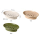 White Ceramic Soap Dish with Drainage Hole Oval Soap Holder Self Draining Soap Tray Bathroom Countertop Storage Organizer