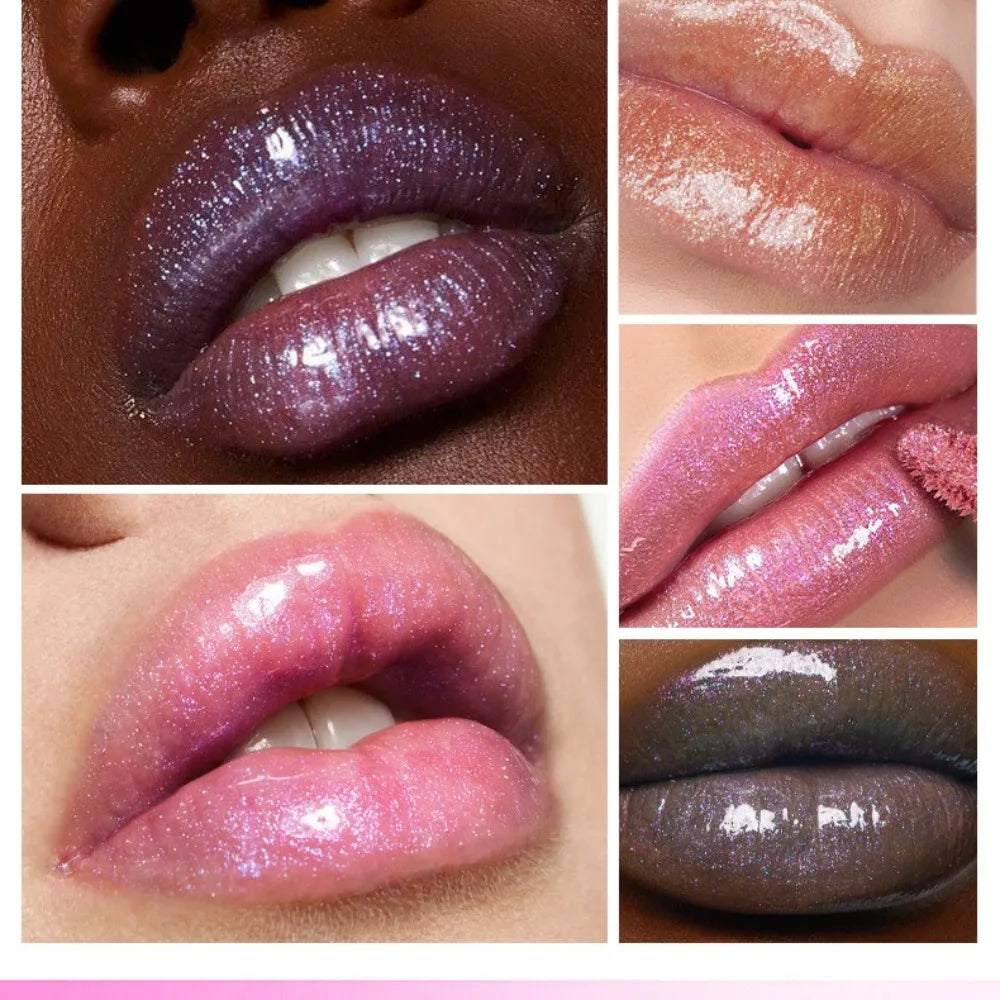 6 Colors Diamond Glitter Lipgloss Makeup Metallic Shimmer Moist Liquid Lipstick Pearl Lip Glaze Jelly Tint Sexy Shiny Cosmetics
