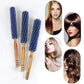 For Hair Curly Comb Barber Salon Anti Static Wood Natural Boar Bristle Hair Round Brush Hairdresser Styling Tool Teasing Brush
