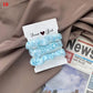 3Pcs/Set Smooth Silky Hair Scrunchies Women Ponytail Holders Rubber Bands Hair Ties Silk Satin Solid Color Small Intestine Ring