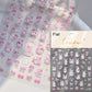 1piece 5Dcute tulip flower nail stickers high quality self-adhesive embossed nail art decals for girls summer decoration sticker