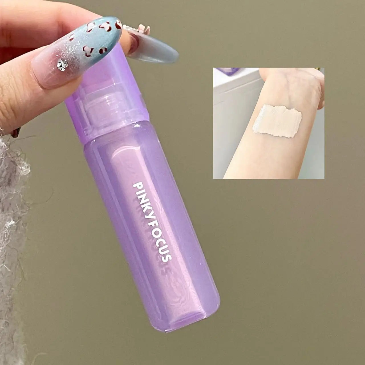 Pinkyfocus Misty Sheer Skin-Fusing Concealer Liquid Is Moisturizing, Clear and Refreshing, Natural and Three-Dimensional Brightening, Long-Lasting and Not Easy to Come Off, Concealer Foundation Liquid