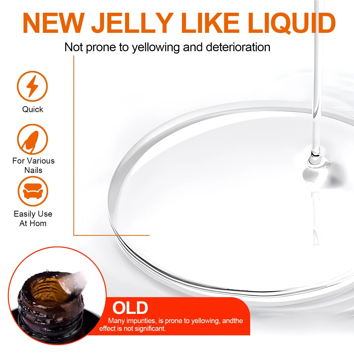 TWOING Nail Gel Polish Remover Quick & Easy Polish Remover In 2-3 Minutes, No Need Soaking Or Wrapping 15ml-0.51oz