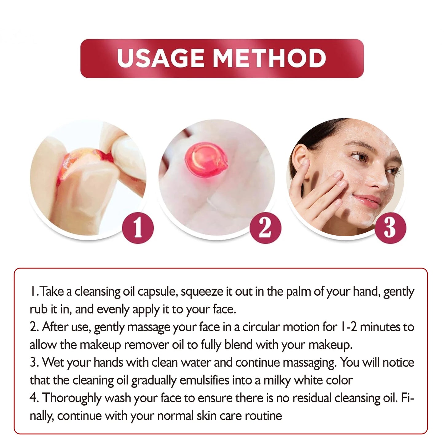 ECO Finest N°2 Deep Cleansing Oil Capsules (40pcs) - Gentle Makeup Remover, Moisturizing