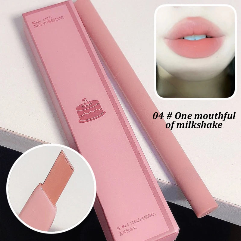 MUGE LEEN Dessert Lip Liner automatically swivel waterproof, long-lasw ...