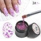 PUENTE 7.5ML Golden Gems Cat Magnetic Gel Nail Polish Pink Brown Blue Colors Golden Glitter Cat Eye Soak Off UV Nail Art Varnish