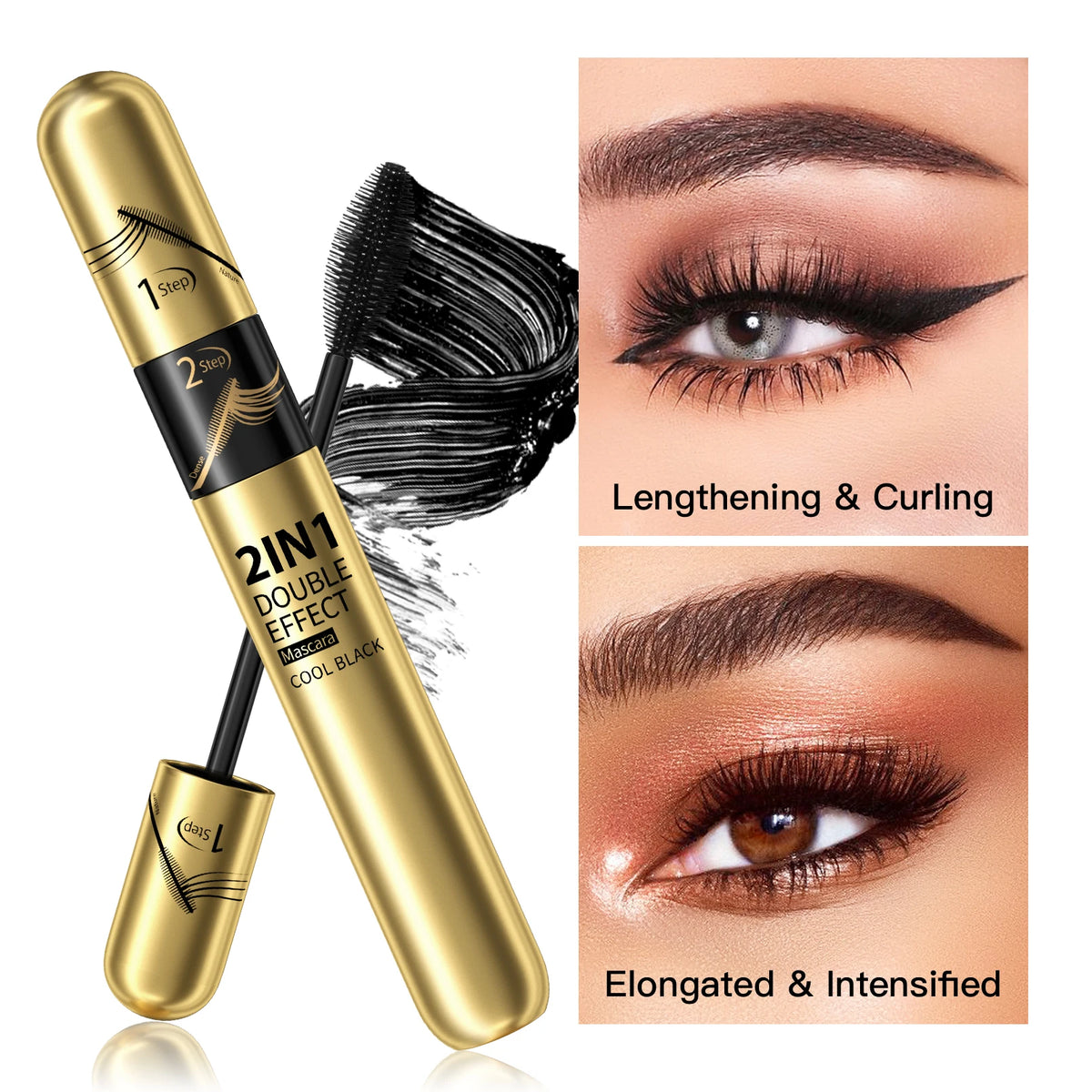 4D Silk Fiber Lash Mascara Waterproof Rimel 3d Mascara For Eyelash Extension Black Thick Lengthening Eye Lashes Korean Cosmetics