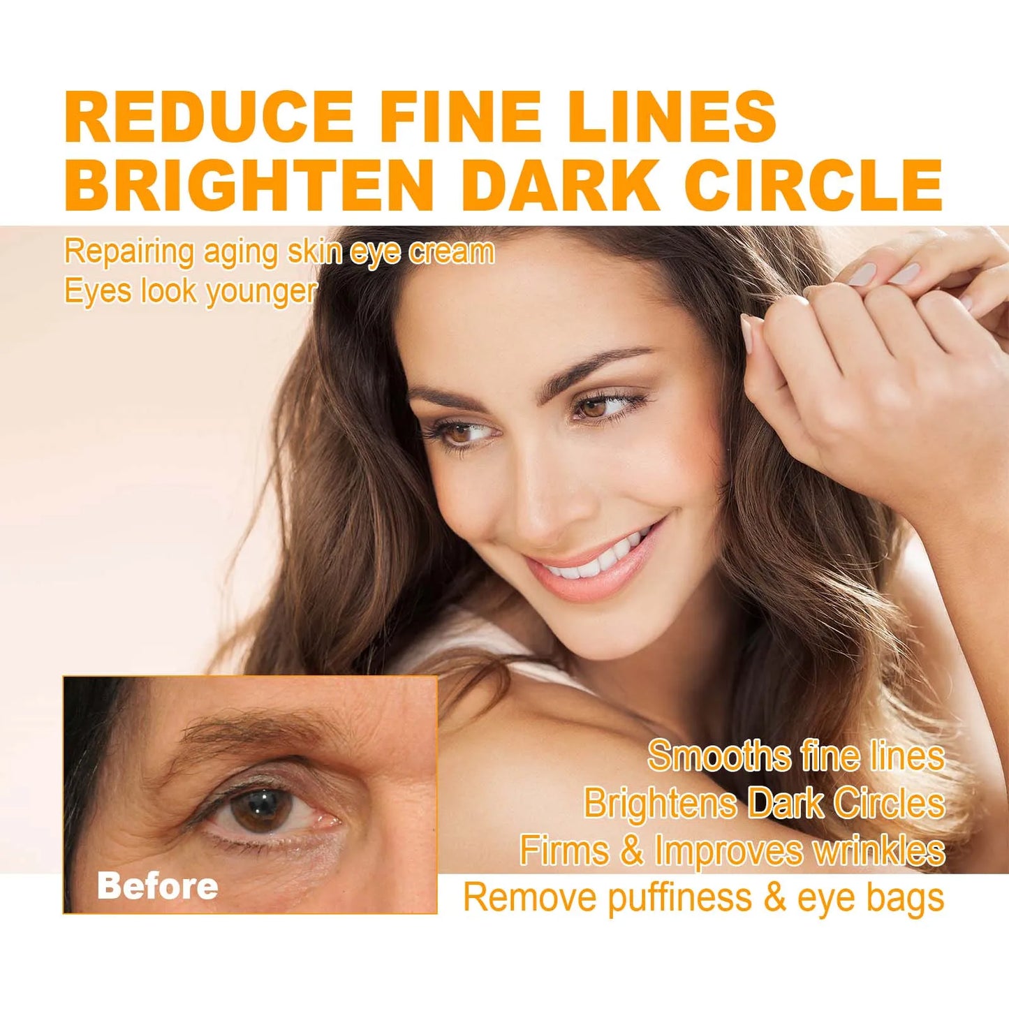5D Peptide Eye Cream - Anti-Aging, Dark Circle & Wrinkle Treatment, Hydrating & Firming Eye Care, 15ml