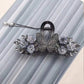 1pc Women's Blue Fairy Orchid Ringflower Water Diamond Butterfly Fashion Style Grip Clip Pan Hair Shark Clip Hair Accessories