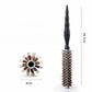 New Type Professional Wood Round Curly Combs For Women Hairdressing Massage Brush Salon Barber Aluminum Tube Hair Styling Comb