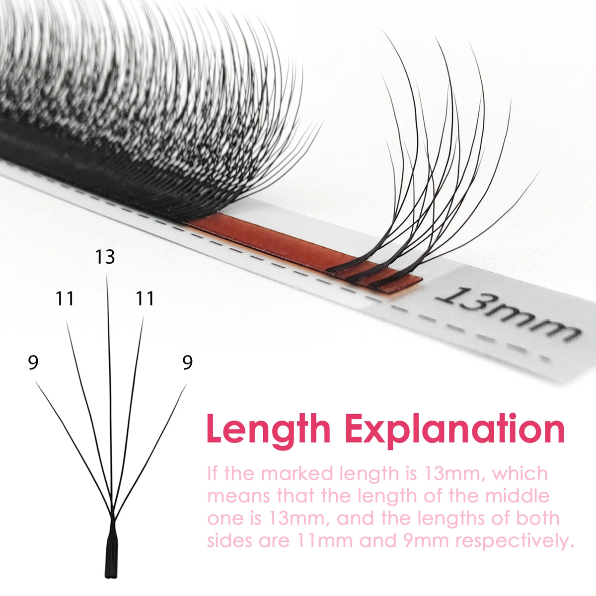 SEEDEW Wispy W Shaped 5D Eyelash Extension Premade Volume Fans False Eyelashes Natural Soft Lashes