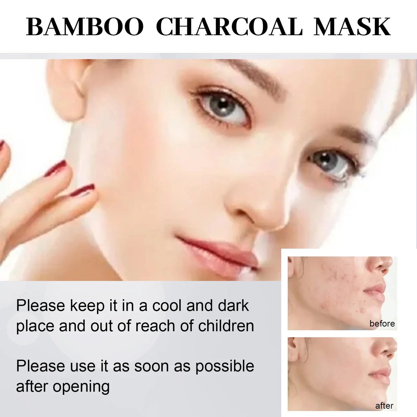 Green Tea Eggplant Solid Mask Series - Deep Facial Cleansing, Hydrating, Firming Skin, Leave-on Clay Mask Stick
