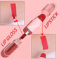 Lipstick Lip Gloss 2-in-1 Matte Lip Color Velvet Lip Glaze Waterproof Long Lasting Non-marking Natural Lip Tint Blam Cosmetic