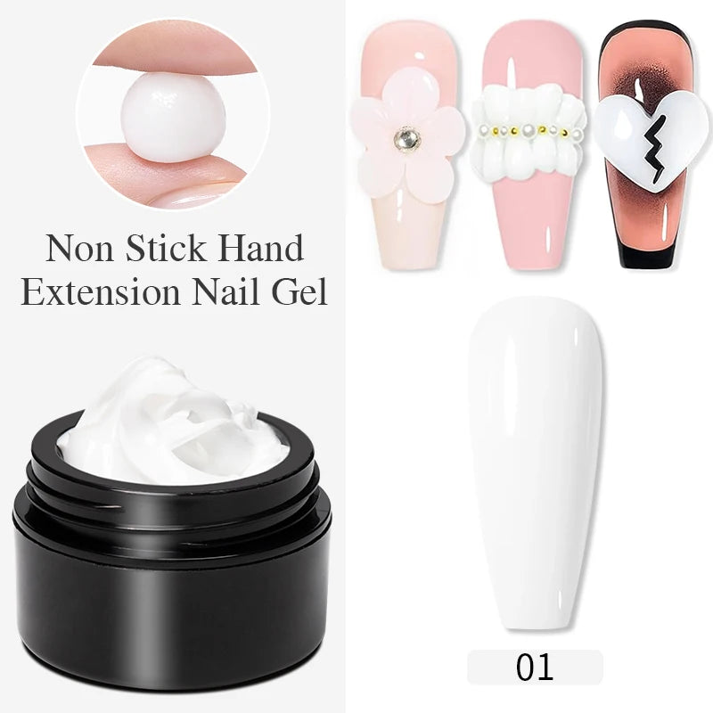 PUENTE Pearl Color Builder Nail Gel Polish Hema Free Shell Thread Glitter Nail Extension Semi-Permanent Construction Gel Varnish