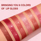 Diamond Chocolate Red Lipstick Pearlescent Glitter Velvet Lipstick Waterproof Shiny Metallic Matte Lip Gloss Non-fade Makeup