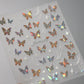 Golden Thread Butterfly Jelly Series Nail Art Stickers High Quality New Bronzing DIY Manicure Decal Decoration
