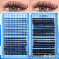 800Pcs Individual Cluster Lashes D Curl 30D 40D 50D 60D Mixed 8-16mm DIY Lash Extensions Wispy Volume False Eyelashes