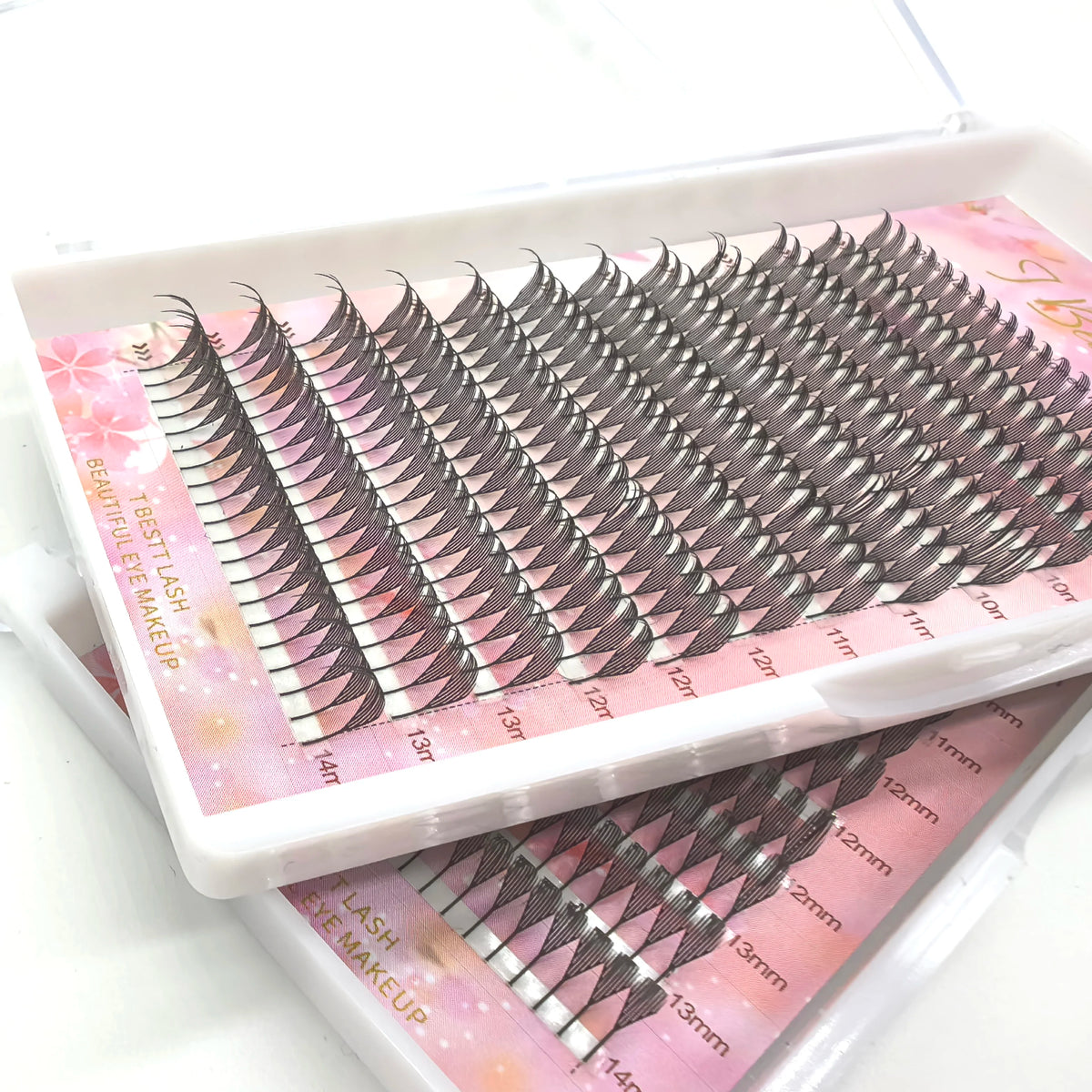 Tbestt Cashmere Anime Spire Eyelash Extension Feather Shape Cashmere Premade Fans Eyelashes False Individual Lashes Extensions