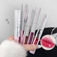 2 in 1 Matte Tear Off Lip Glaze Water Light Mirror Lip Stain Tattoo Peel-off Lip Gloss Waterproof Rose Lips Tint Lipstick Makeup