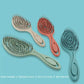 Hair Massage Comb Bristle Nylon Hairbrush Curly Detangle Hair Brush for Salon Hairdressing Tools
