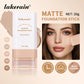 Matte Foundation Stick Waterproof Coverage Travel Flawless Eraser Foundation Stick Lightweight Enhance Skin Radiance Face Makeup