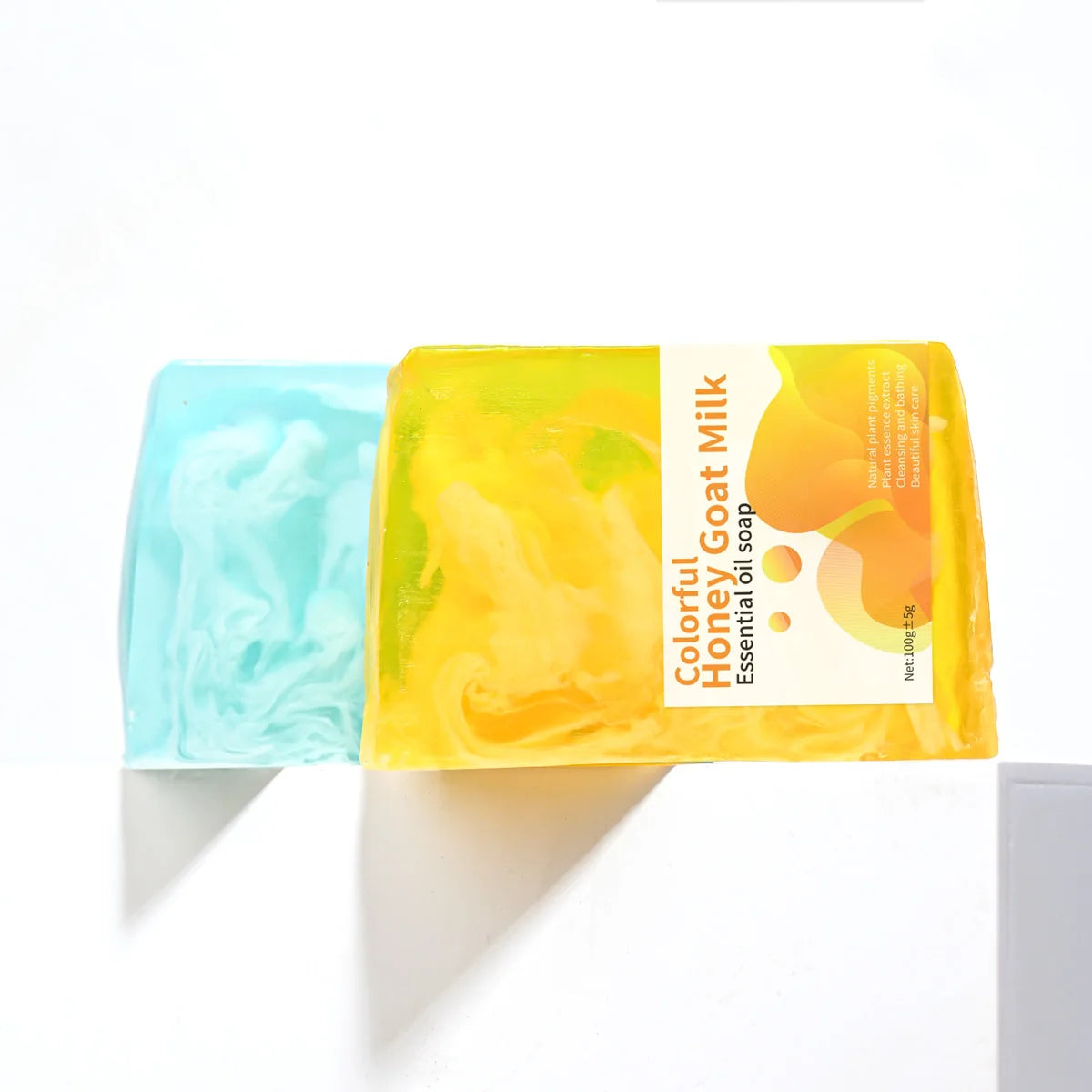 Colorful Honey Goat Milk Moisturizing Soap Natural Honey Essence Nourishes Skin Pure Natural Goat Milk Whitening Cleaning Soap