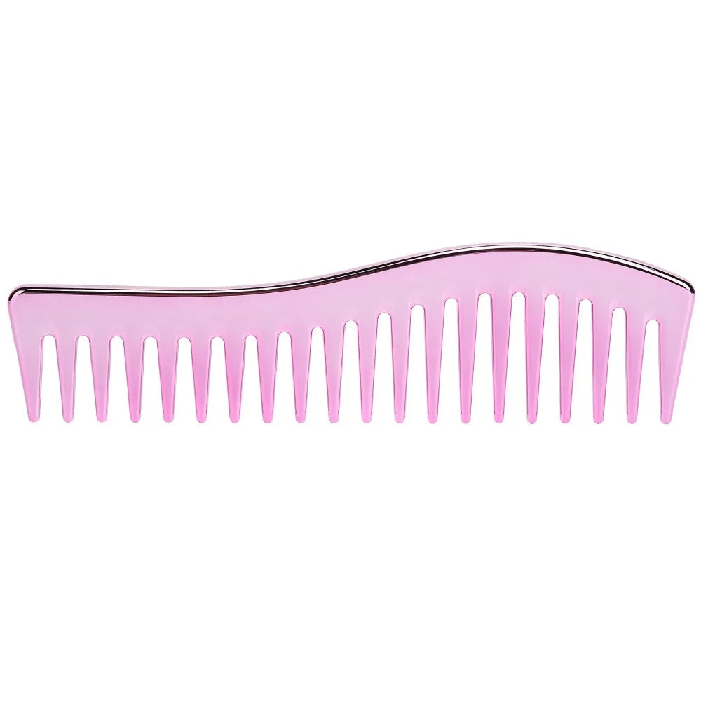 For Travel Use No Handle Wide Tooth Comb Large Size Gold Color Detangling Comb Plastic Professional Paddle Hair Comb Home Use