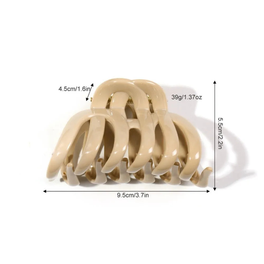 1/4PCS Octopus Silicone Claw Clip,Super-safe Head Protection,Banana Clip,Soft Flexible Jaw Clip for Women Hair Accessory