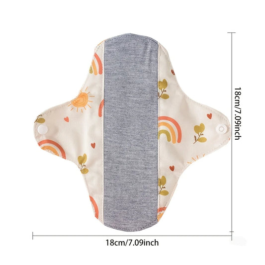 3pcs/Pack Small Reusable Washable Sanitary Pads Graphene Lining Soft Daily Panty Liners Light Flow Incontinence Cotton Pads