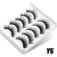 GROINNEYA Manga Lashes Mixed style 5/9/20 Pairs 3D 6D 8D Mink Lashes Natural Eyelashes Soft Cross Wispy False Eyelashes Eyelash