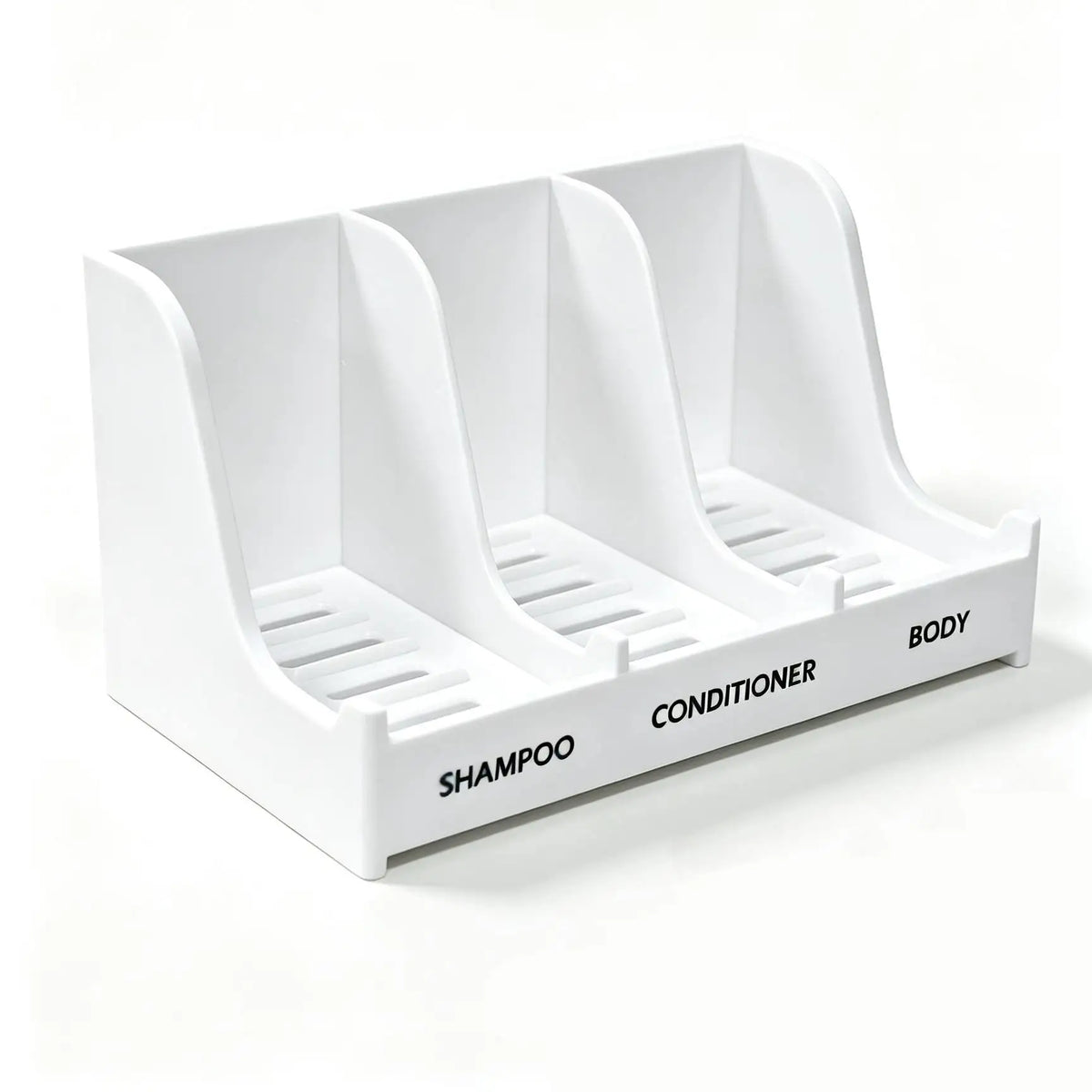 Three-compartment Bathroom Wall-mounted Soap Dish, Self-draining Shower Shampoo Caddy, Holds Shampoo, Conditioner, and Bath Soap