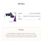 New Chinese Style Kniting Butterfly Hair Claws Women's Purple Long Flower Tassel Shark Grab Clips Vintage Hanfu Headpiece W