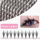 New Tinsel Premade Fans Eyelash Extension Holographic Anime Tower Tips Pro Made Eyelash Comic Feather Super Soft False Eyelashes