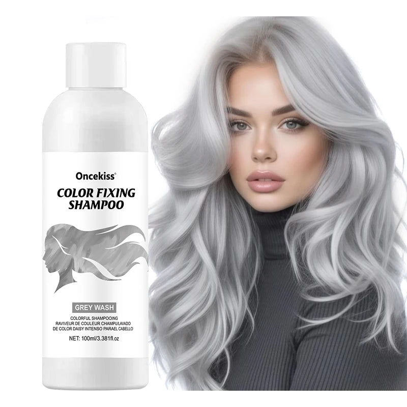 Semi-permanent Hair Color Dye Shampoo,Unisex Color Protecting And Fixing Shampoo Instant Hair Color Long-lasting Shine Hair Care