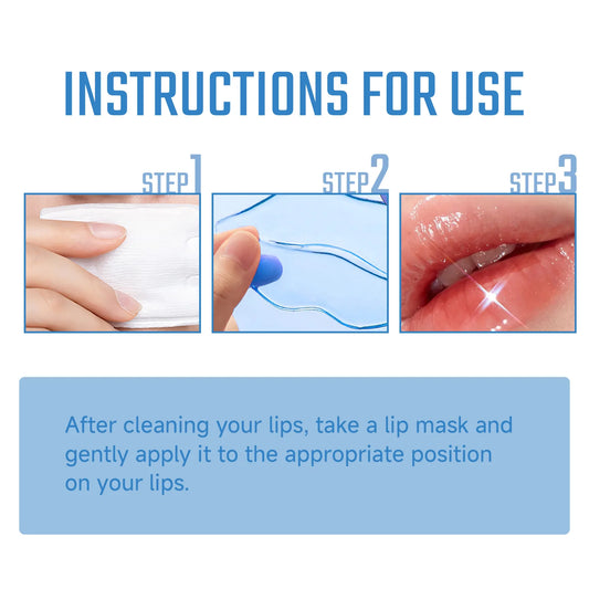 Hoygi Collagen Lip Mask Fade Lip Lines Smooth and Tender Anti-Dry Cracked Dead Skin Hydration Moisturizing Care Lip Film Patch